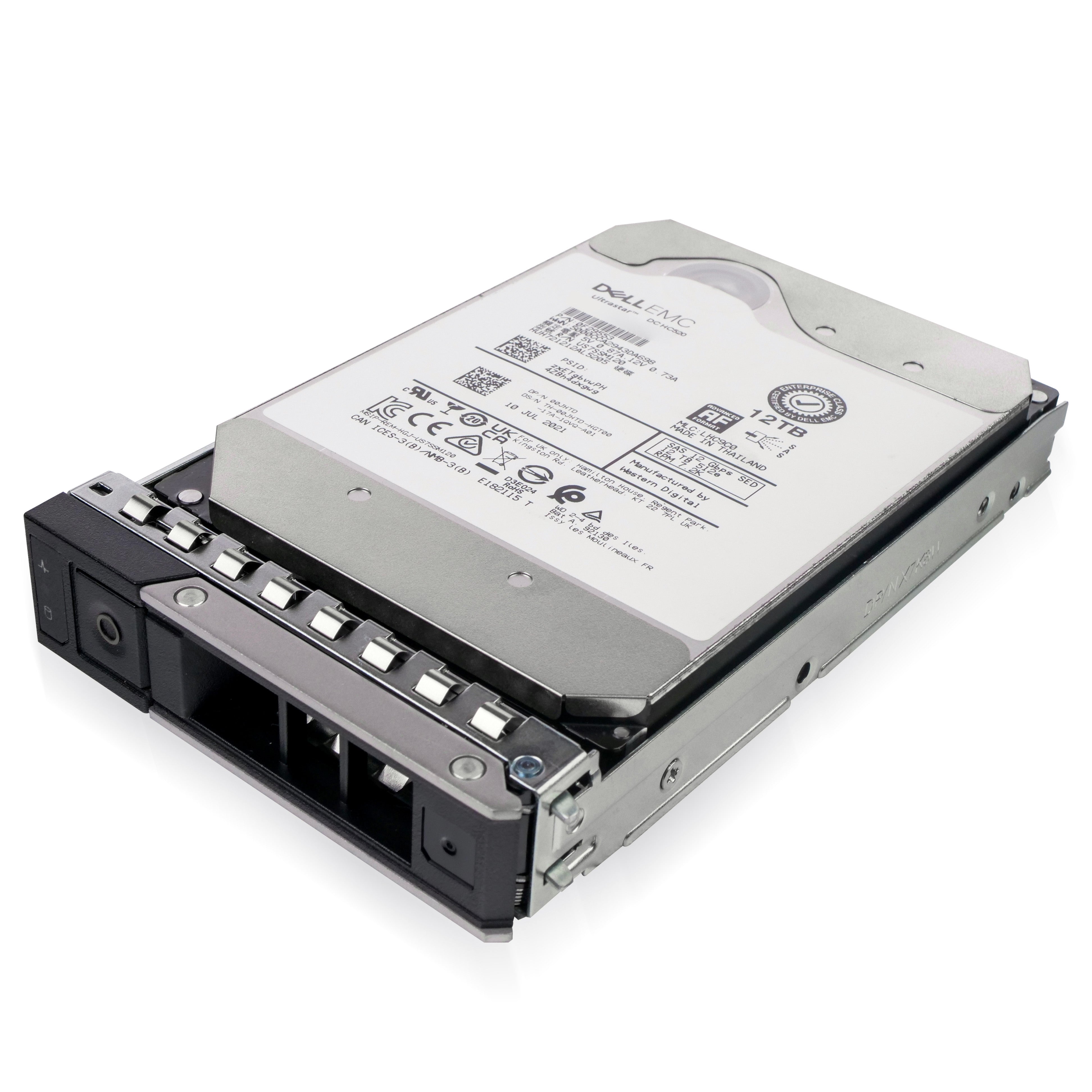 Dell G14 400-AXLN 12TB 7.2K RPM SAS 12Gb/s 512e 256MB 3.5in Refurbished HDD
