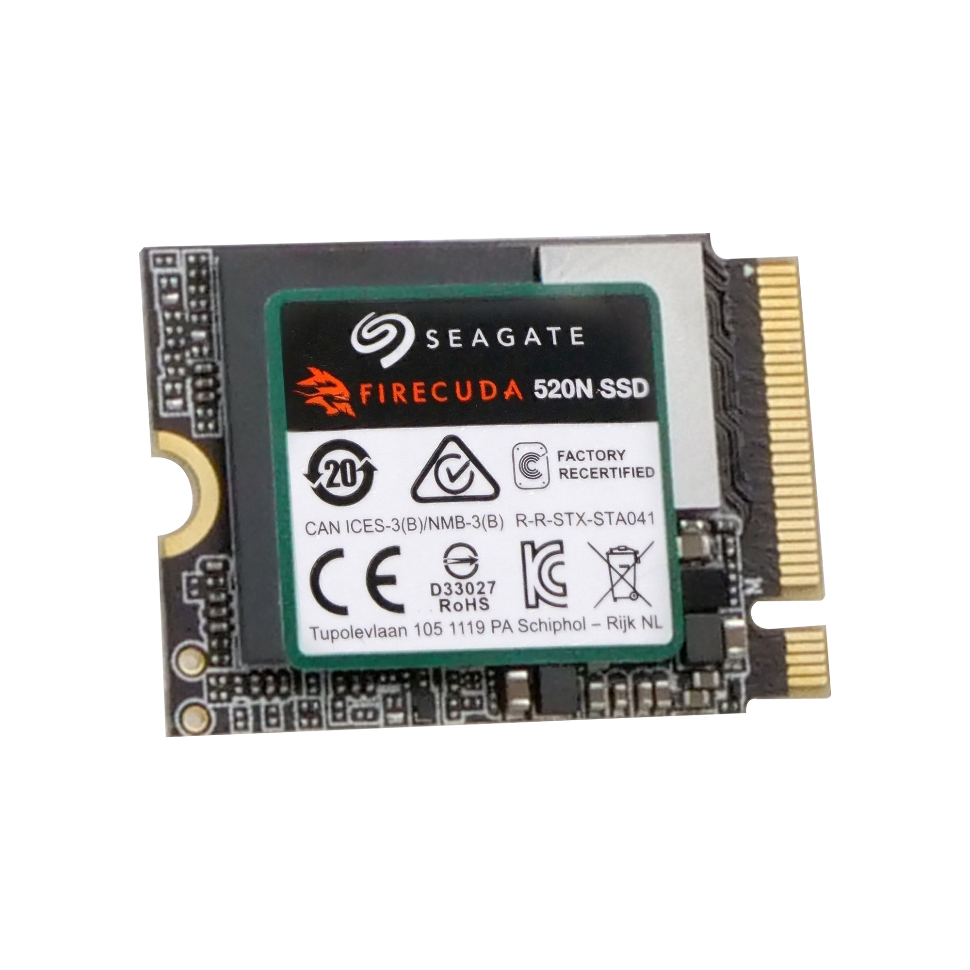 Seagate FireCuda 520N ZP1024GV30002 1TB  PCIe Gen 4 ×4 NVMe 1.4 8GB/s M.2 2230 Recertified SSD