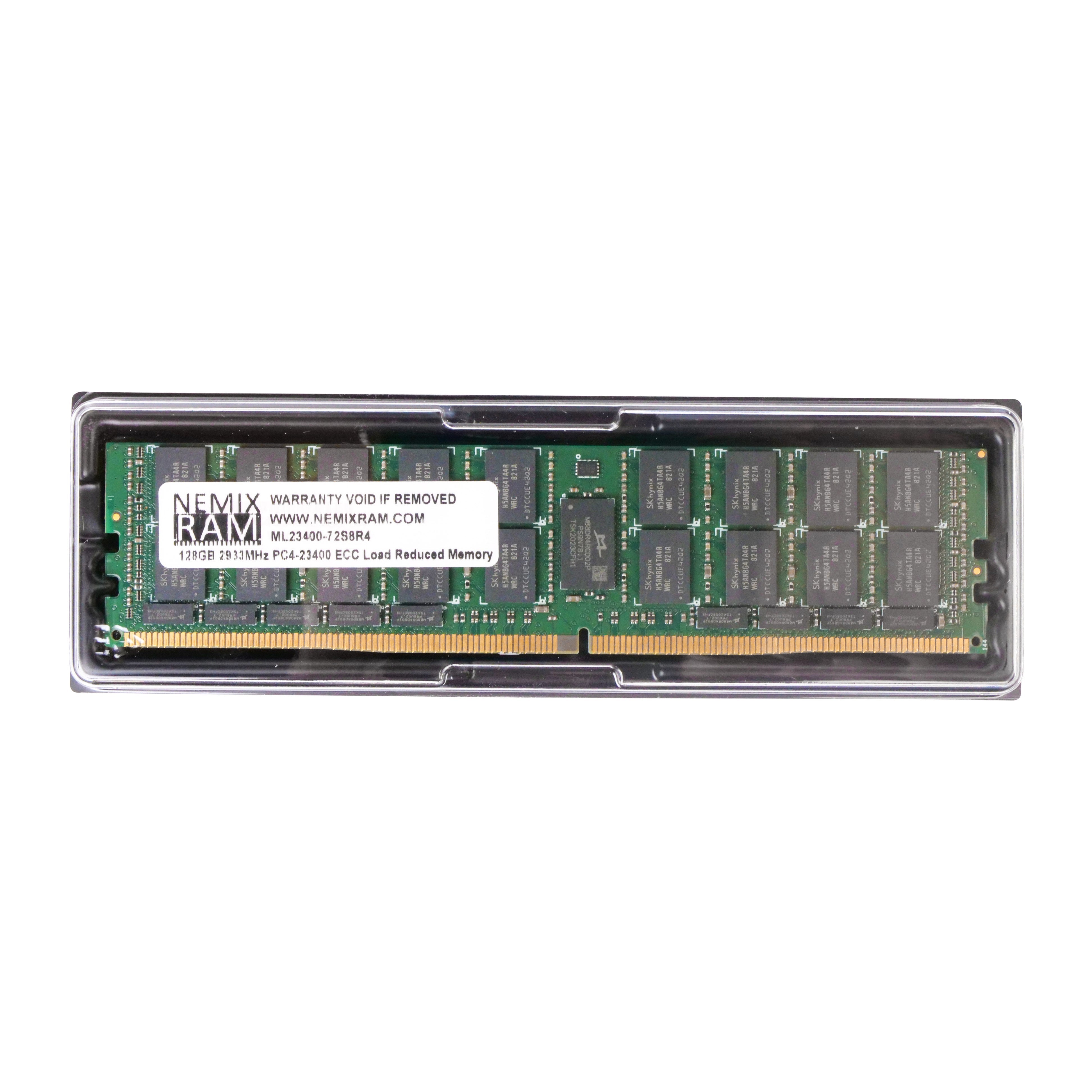NEMIX ML23400-7S8R4 128GB 8Rx4 DDR4 2933MHz LRDIMM ECC Server RAM (PC4-23400) Seller Refurbished