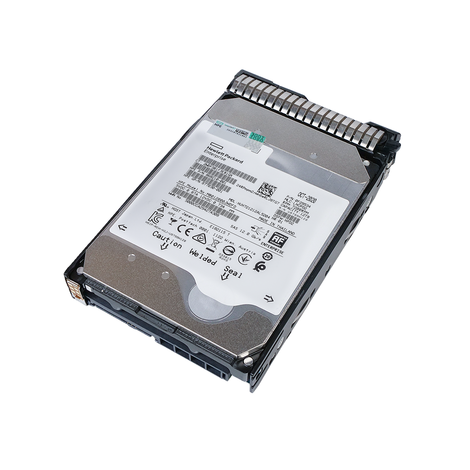 HP Generation 8 868211-001 12TB 7.2K RPM SAS 12Gb/s 512e 256MB 3.5in Refurbished HDD