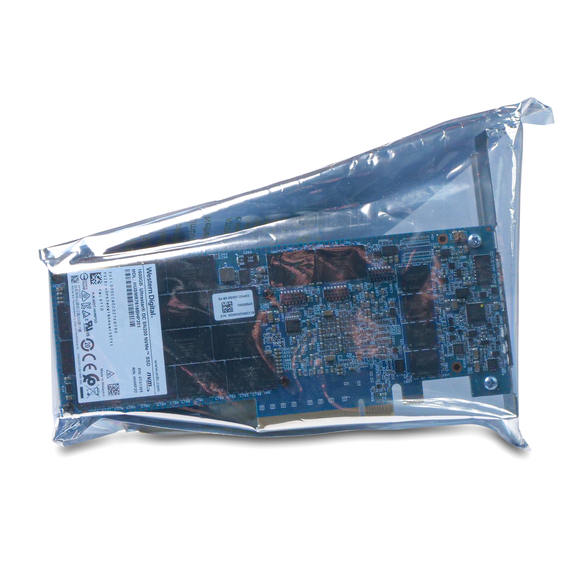 HGST Ultrastar DC SN260 HUSMR7616BHP301 0TS1305 1.6TB 3 DWPD PCIe Gen 3.0 x8 8GB/s MLC NVMe HHHL AIC SSD