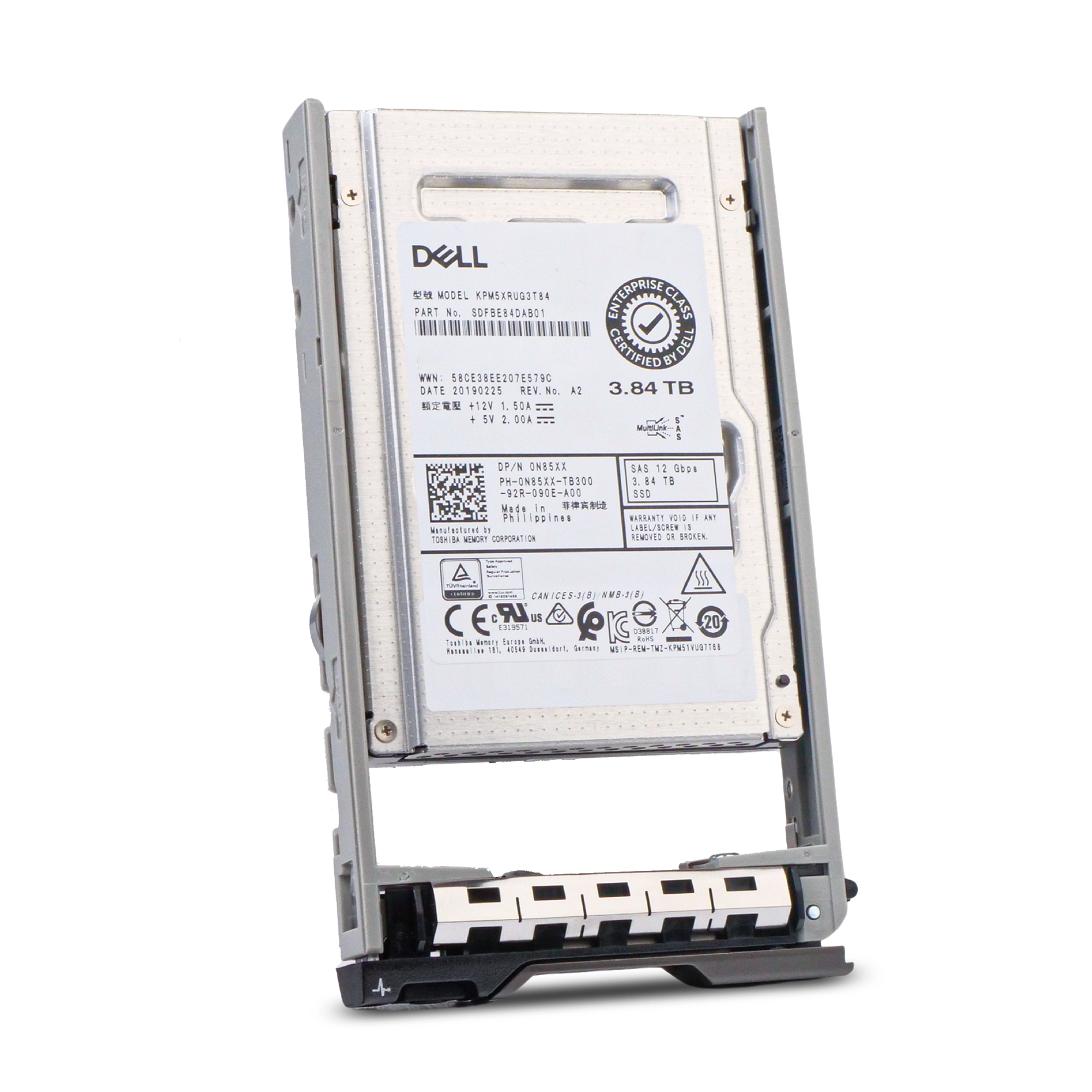 Dell G13 FK9NH 3.84TB 1 DWPD SAS 12Gb/s Read Intensive 3D TLC 2.5in SSD