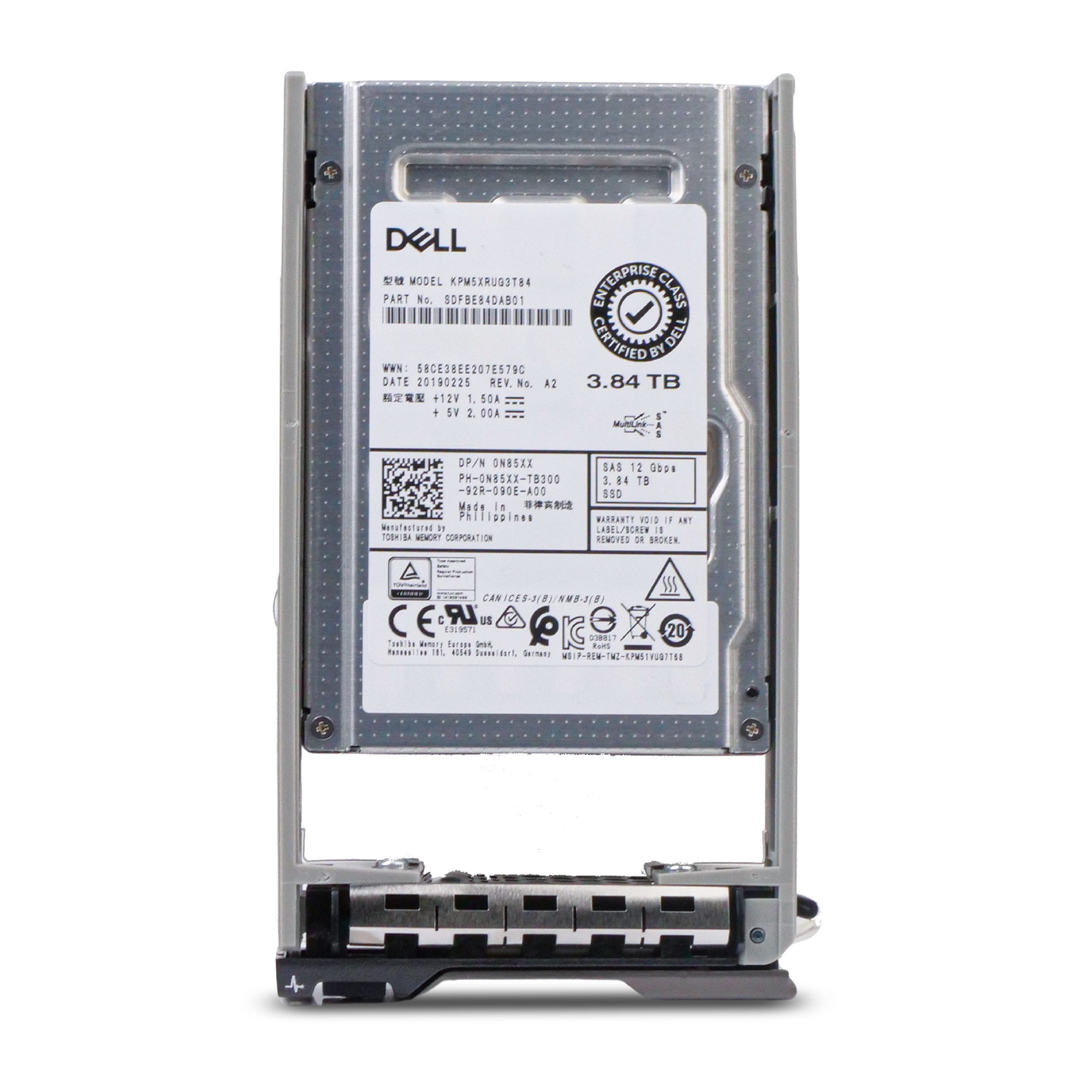 Dell G13 0H7X03 3.84TB 1 DWPD SAS 12Gb/s Read Intensive 3D TLC 2.5in SSD