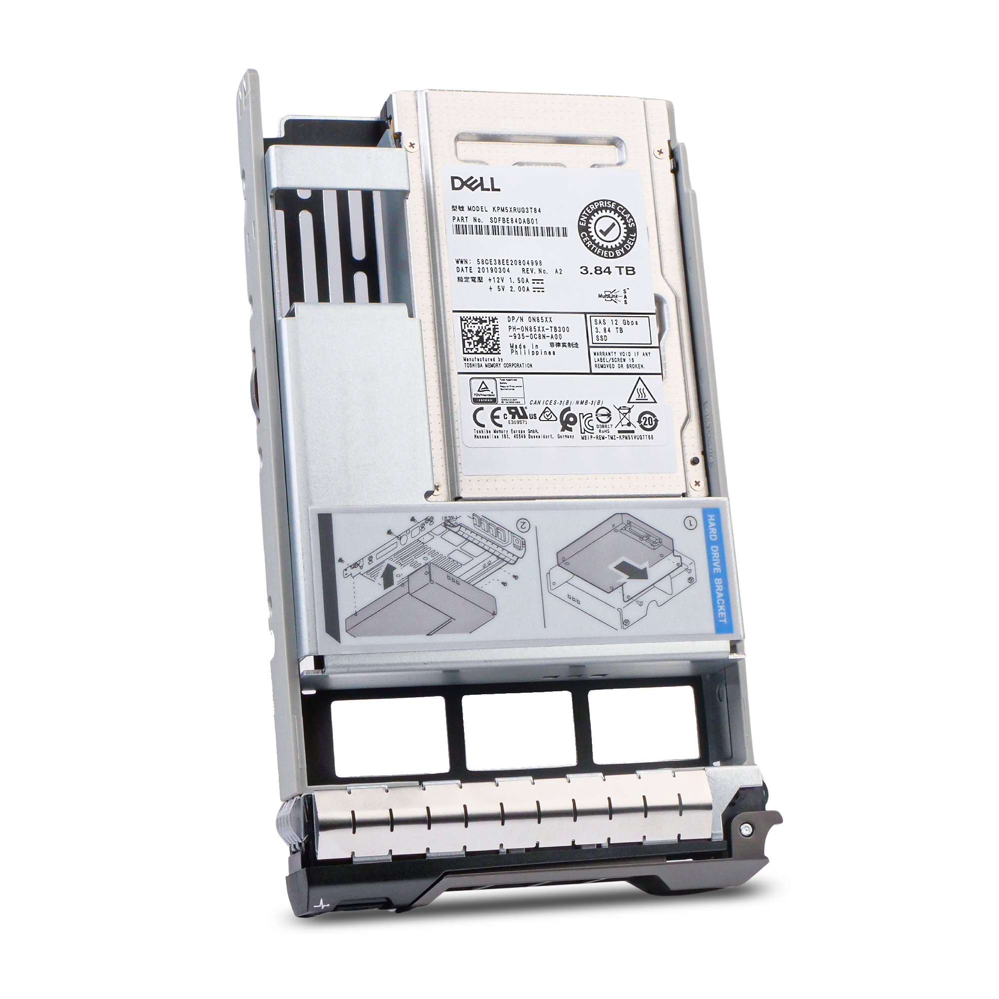 Dell G13 G23TN 3.84TB 1 DWPD SAS 12Gb/s Read Intensive 3D TLC Hybrid 3.5in SSD