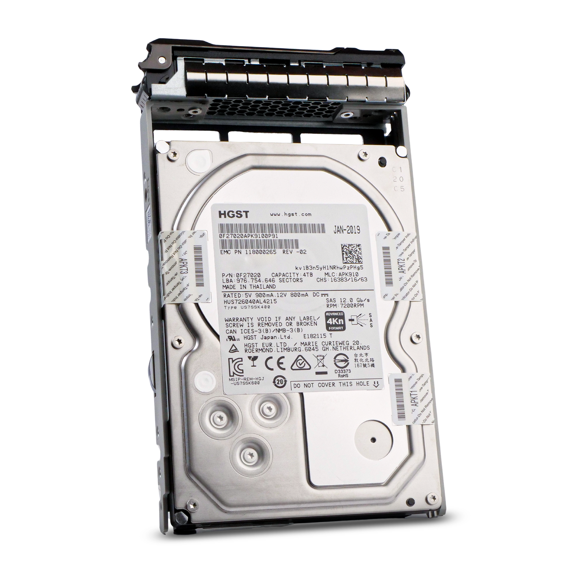Dell G13 118000265 4TB 7.2K RPM SAS 12Gb/s 4Kn 128MB 3.5in HDD