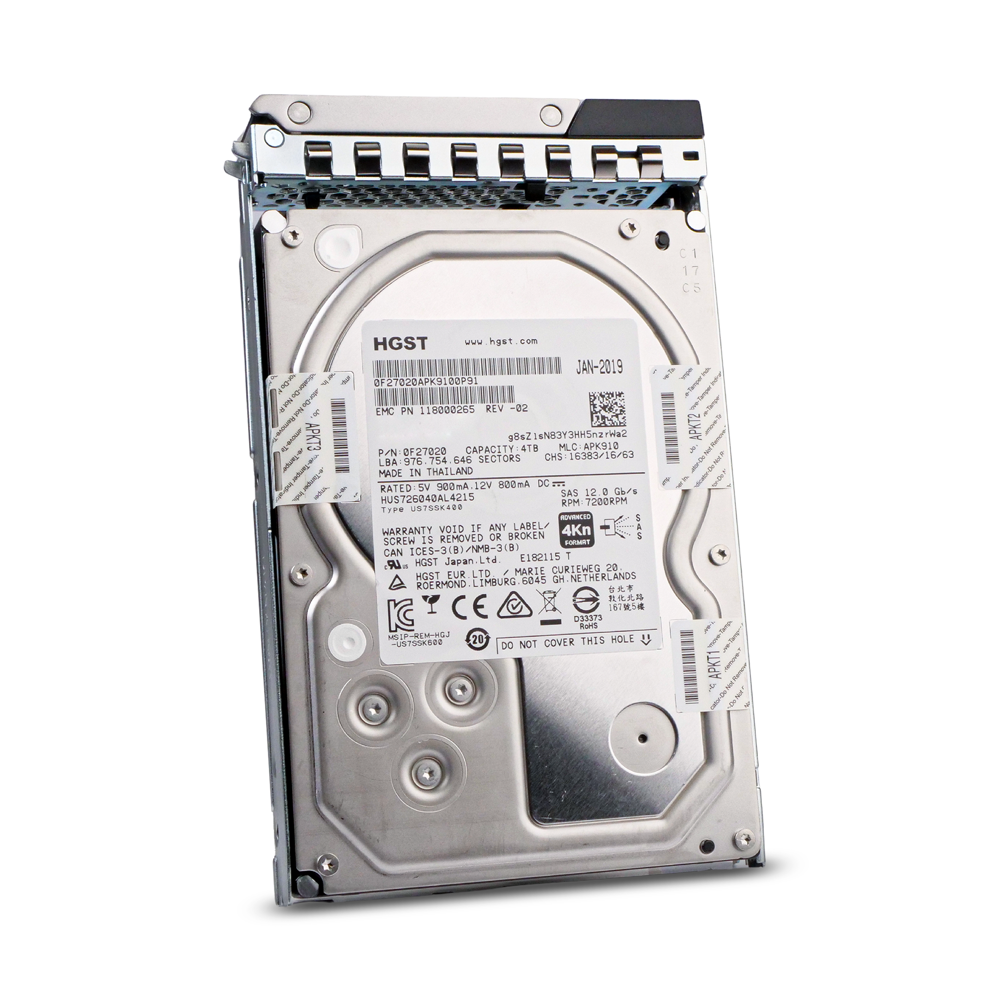Dell G14 0W5M2R 4TB 7.2K RPM SAS 12Gb/s 4Kn 128MB 3.5in HDD