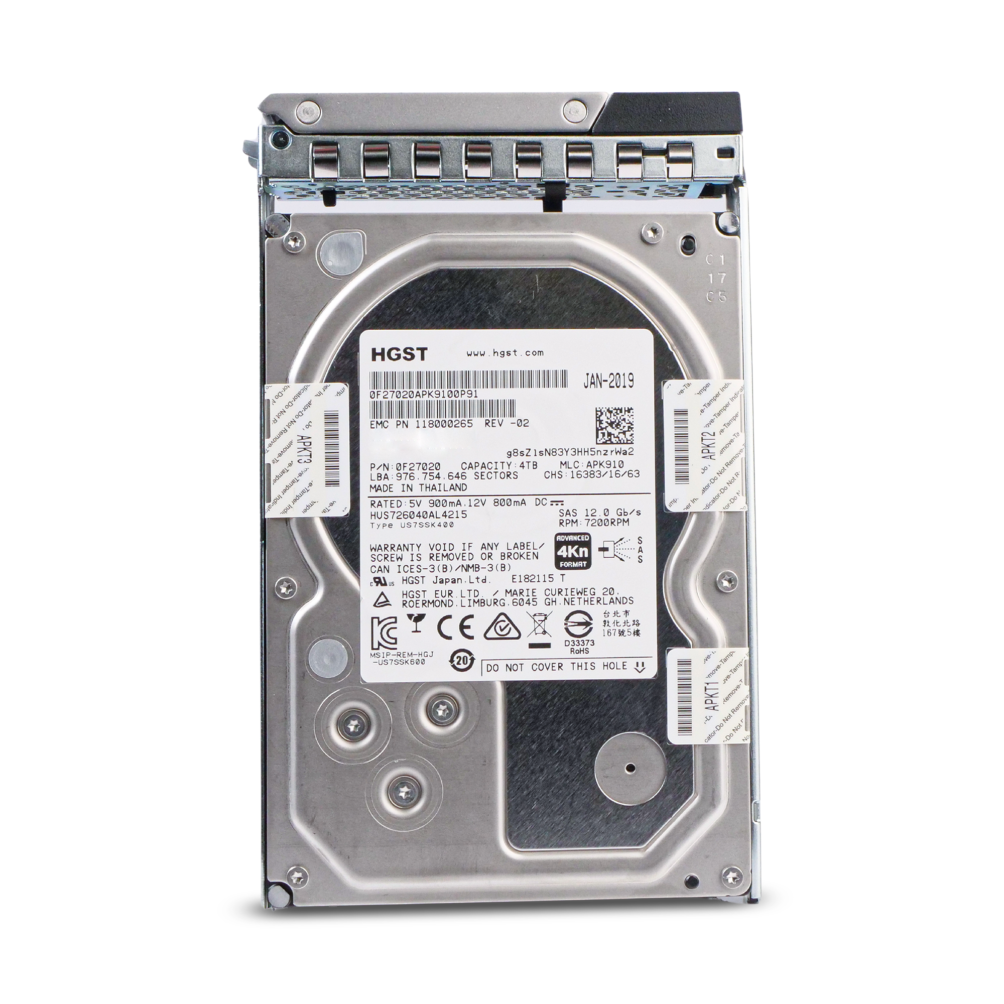 Dell G14 400-AFZS 4TB 7.2K RPM SAS 12Gb/s 4Kn 128MB 3.5in HDD