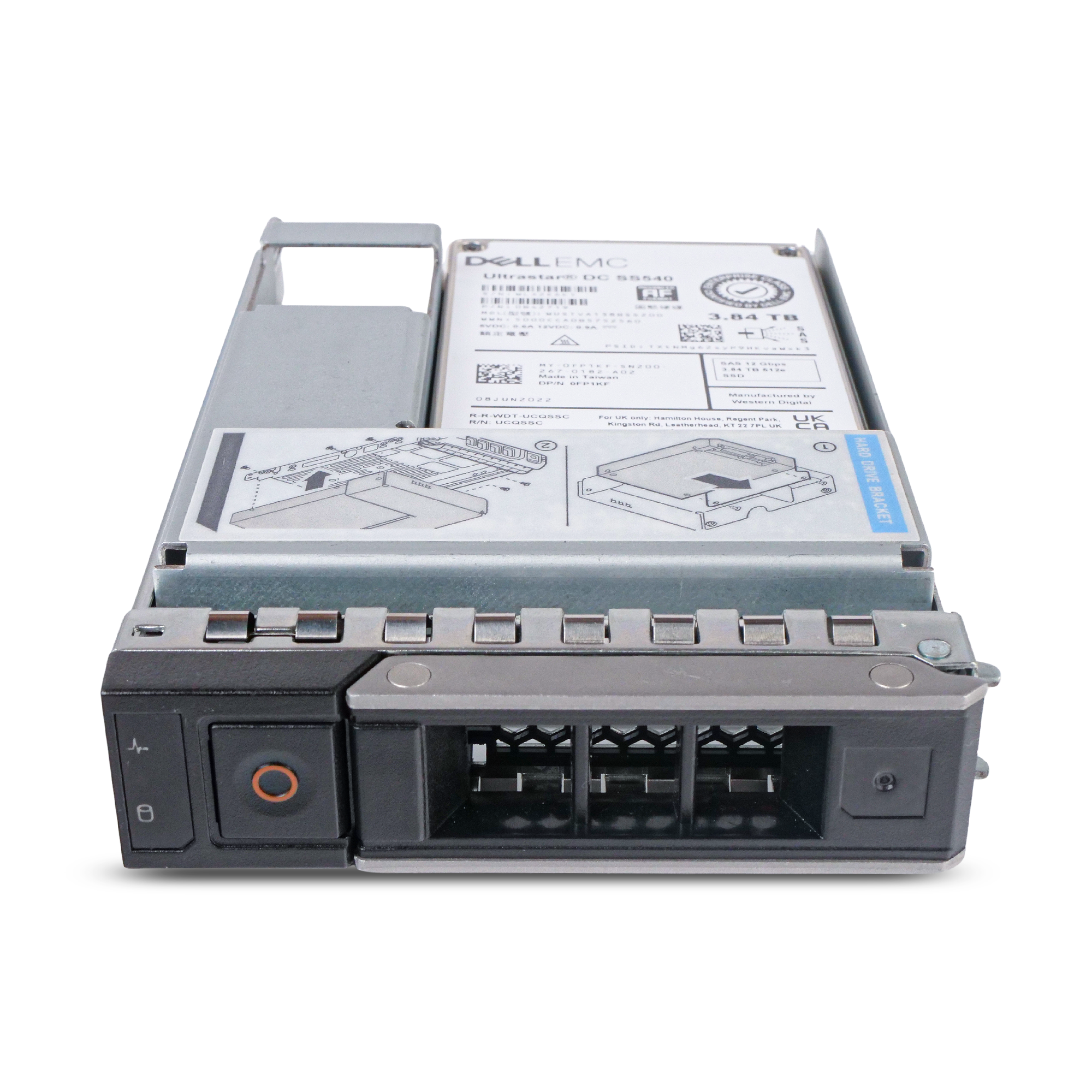 Dell G14 0FP1KF 3.84TB 1 DWPD SAS 12Gb/s 3D TLC Hybrid 3.5in Refurbished SSD