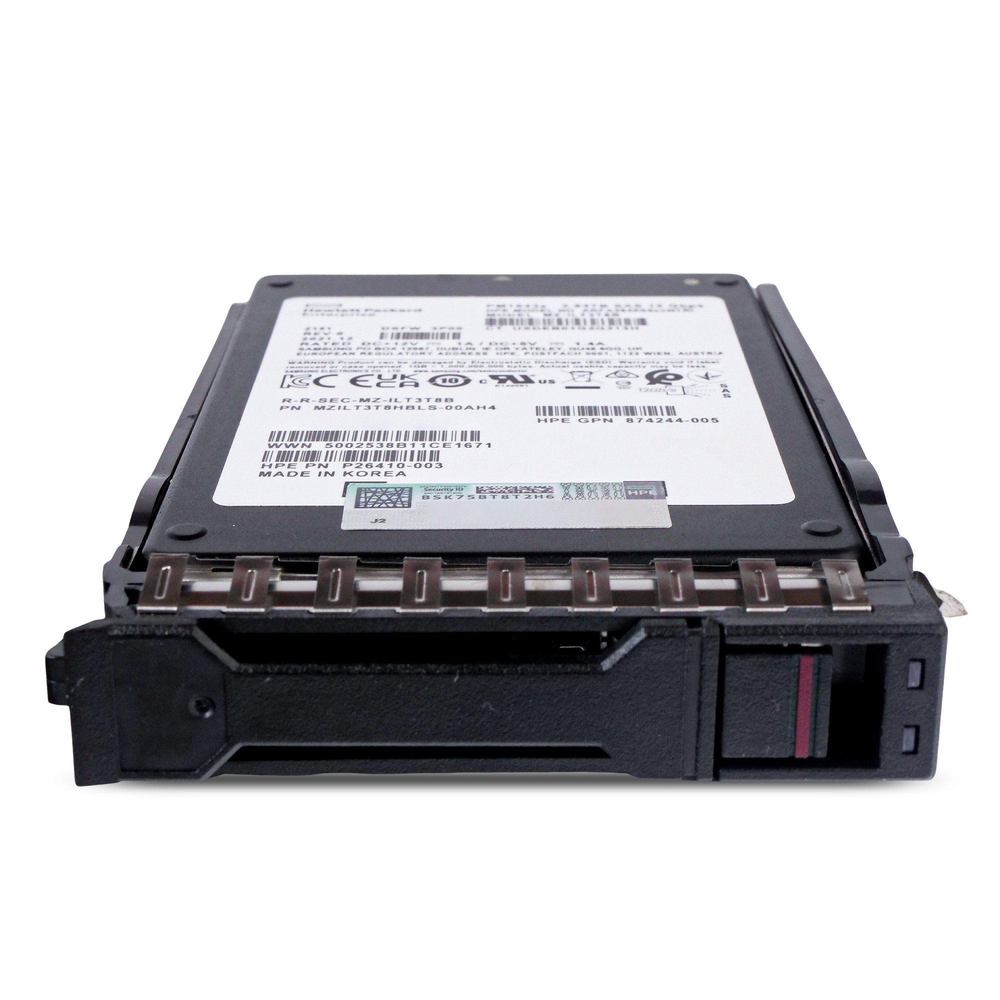 HP Generation 11 VO003840JWZJK P15848-003 3.84TB 1 DWPD SAS 12Gb/s 3D TLC 2.5in Refurbished SSD