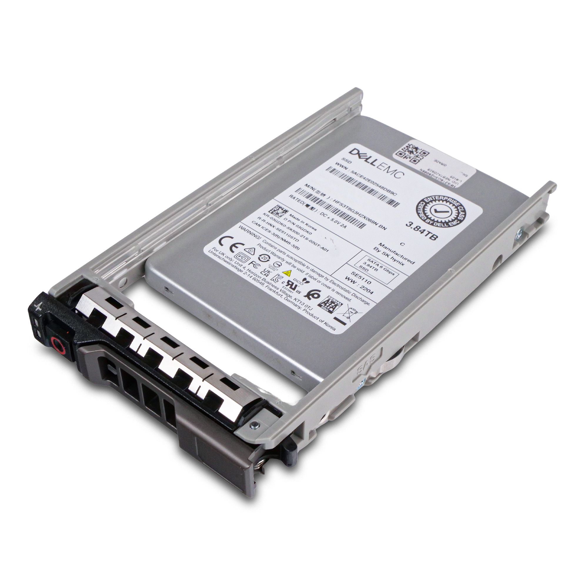 Dell G13 408PT 3.84TB 1 DWPD SATA 6Gb/s 3D TLC 2.5in Refurbished SSD