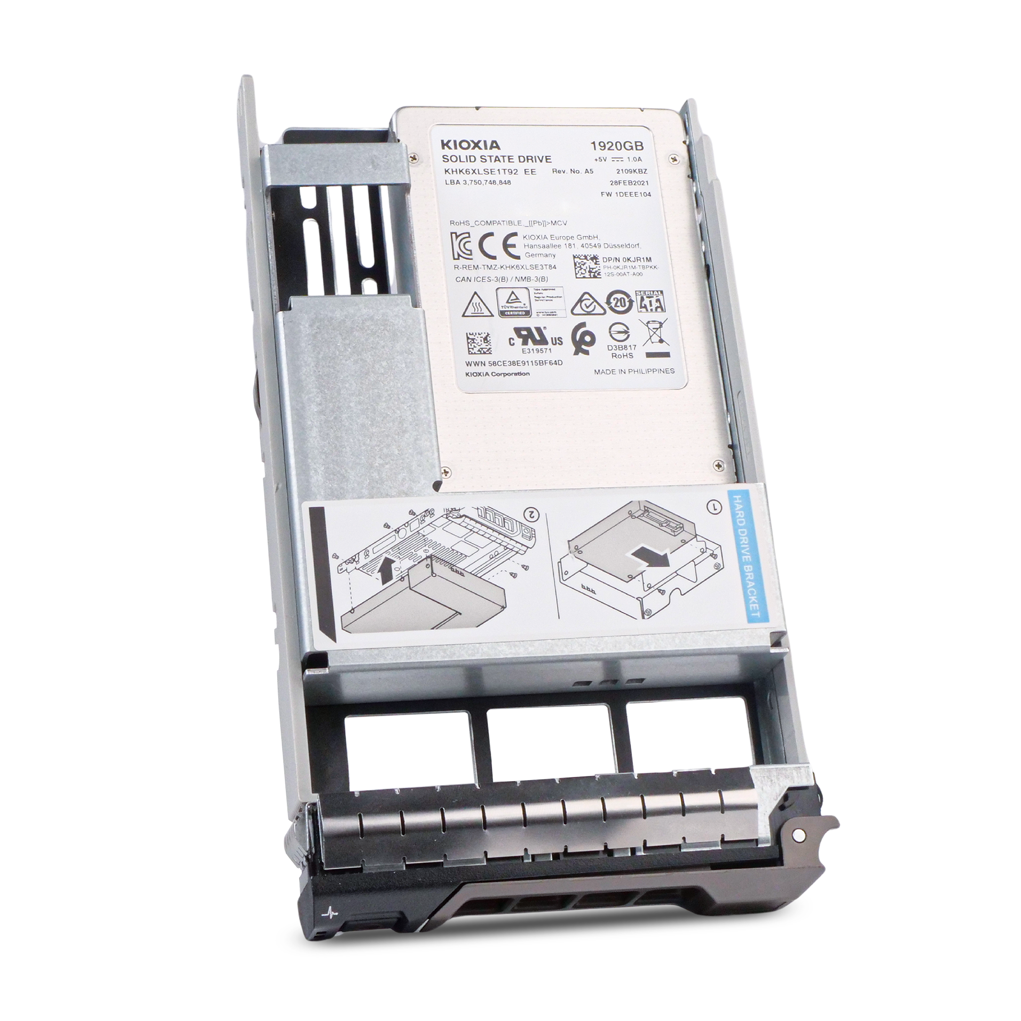 Dell G13 0KJR1M 1.92TB 0.6 DWPD SATA 6Gb/s 3D TLC Hybrid 3.5in Refurbished SSD