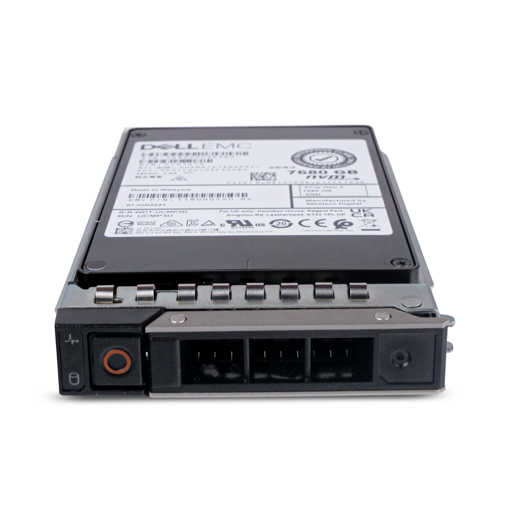 Dell G14 118000590-04 7.68TB 1 DWPD PCIe Gen 3.0 x4 4GB/s MLC U.2 NVMe 2.5in Refurbished SSD