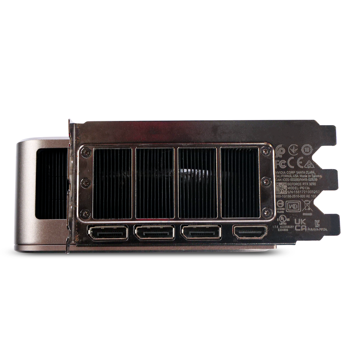 NVIDIA GeForce RTX 3090 Founders Edition PG136 24GB GDDR6X PCIe 4.0 x16 Refurbished Gaming/Creator Graphics Card
