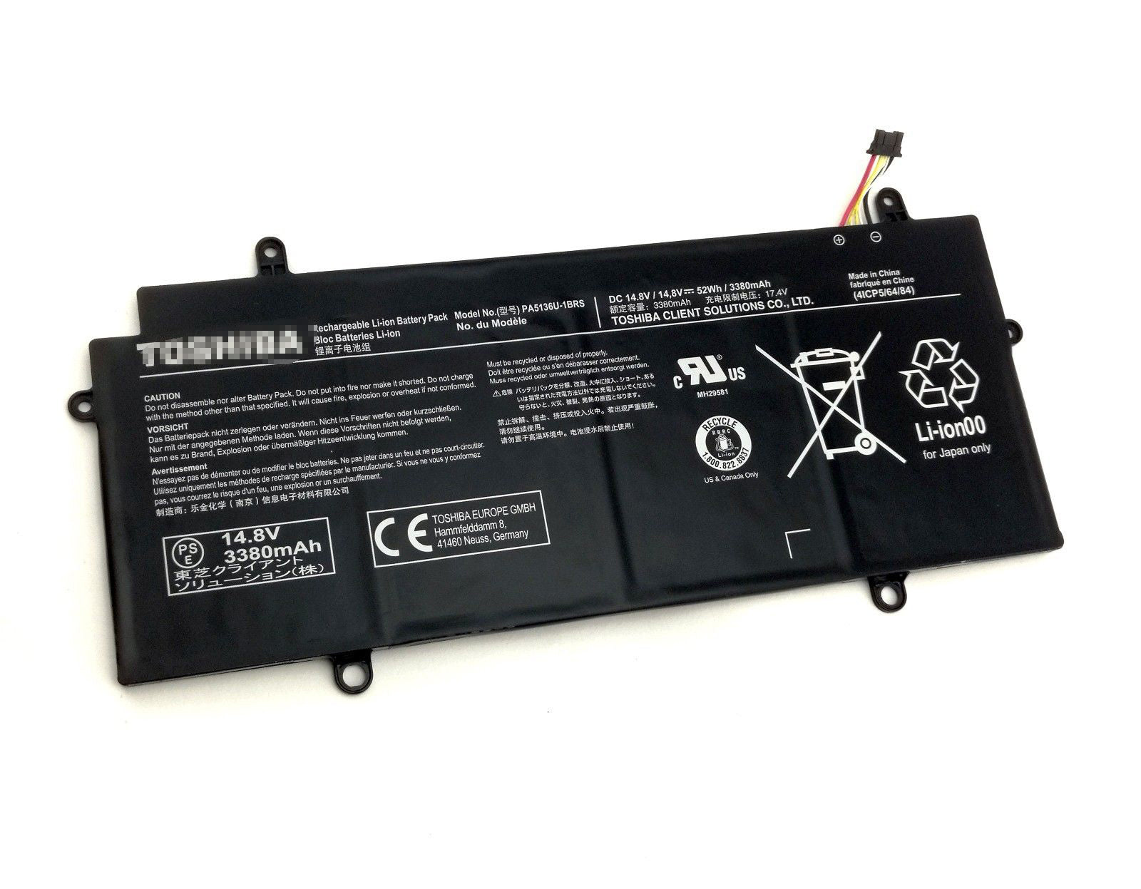 Toshiba Portege Z30 Z30-A Z30-B Z30-C Z30-A1301 PA5136U-1BRS Battery
