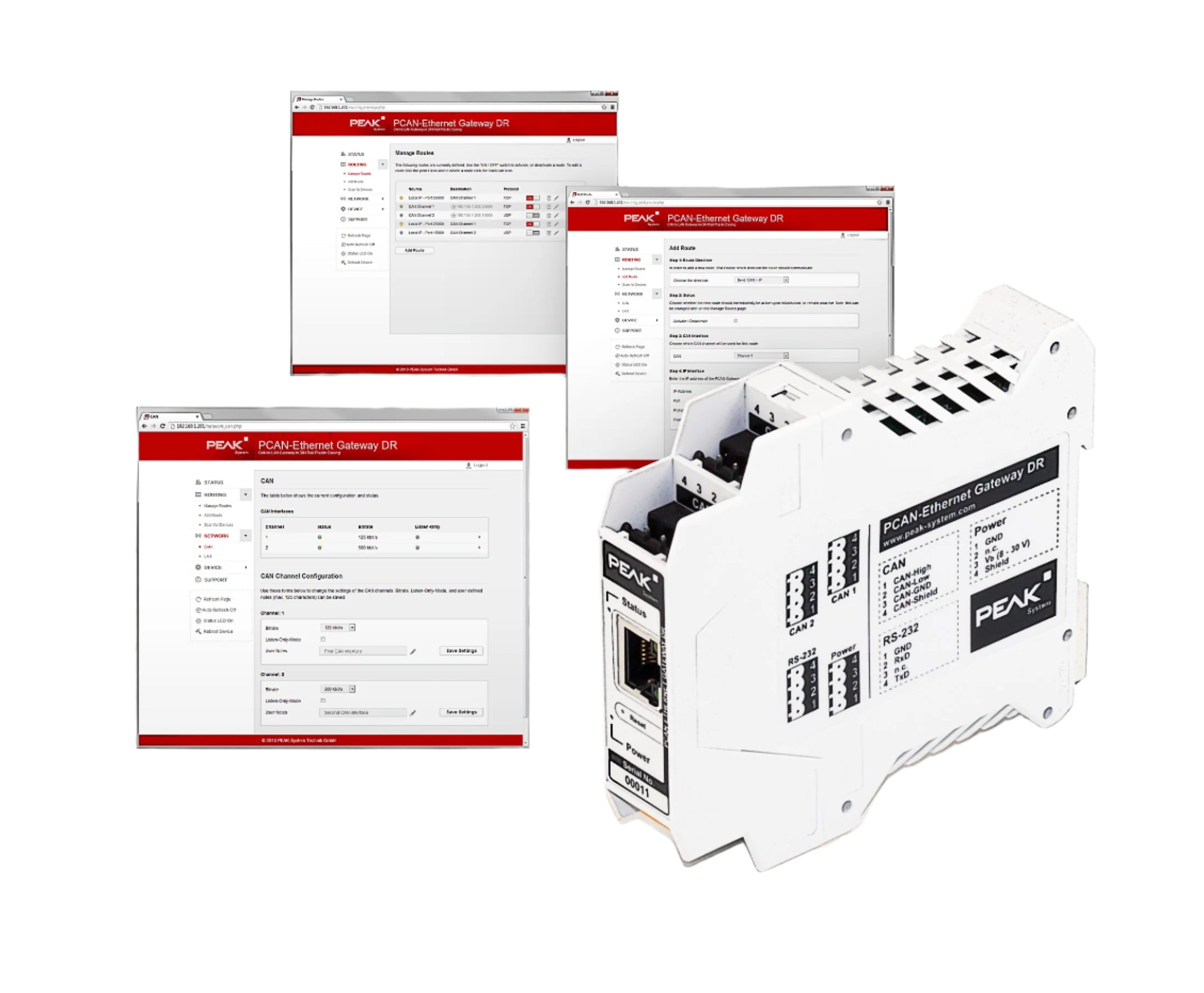 PCAN-Ethernet Gateway DR