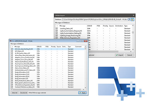 PCAN Explorer 6 - CANdb add-in
