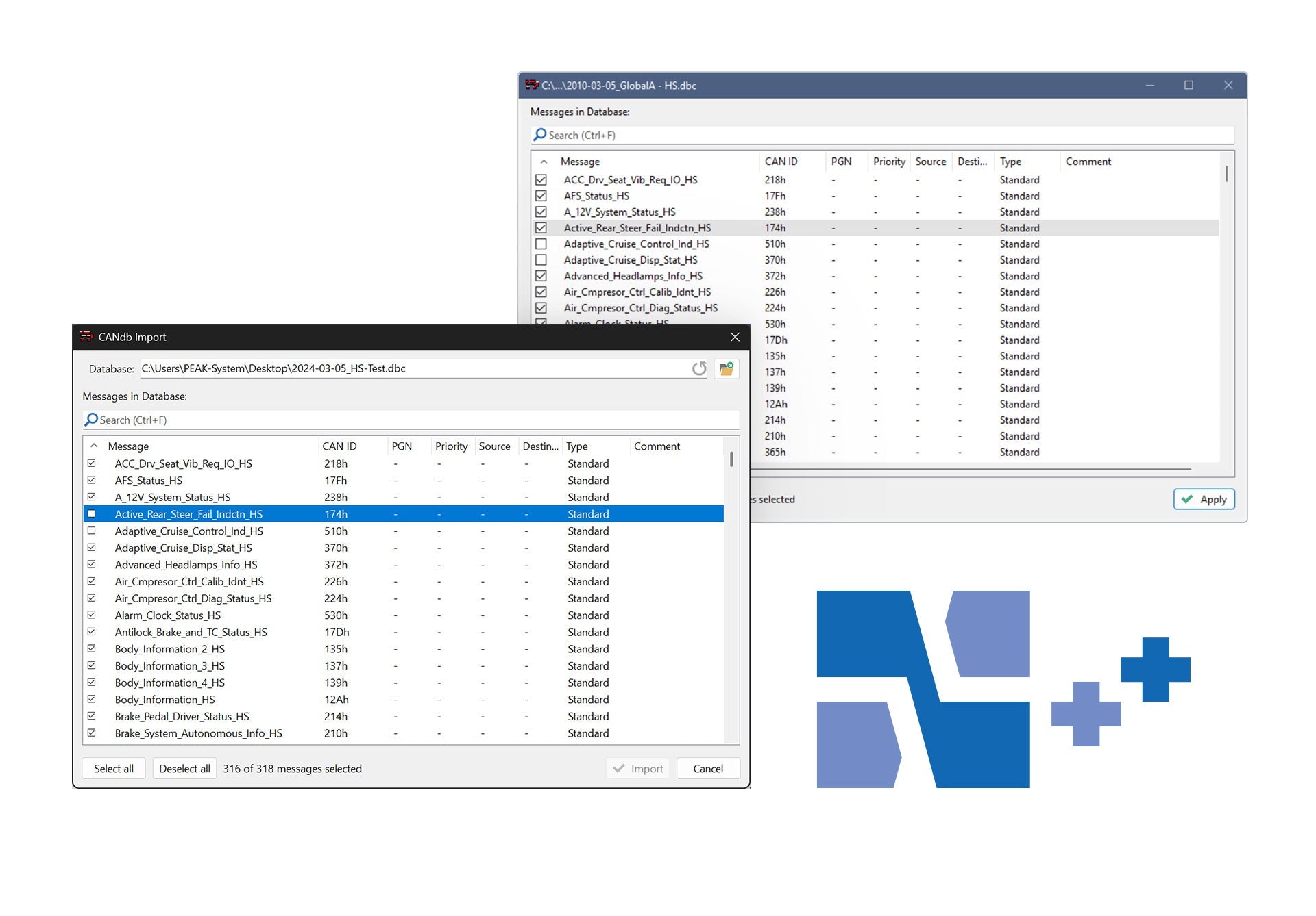 12-Month Maintenance Expansion for PCAN-Explorer 7: Bus Descriptions Add-in Single User License