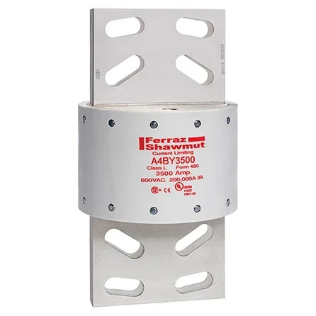 A4BY3500 | Mersen 3500A Class L Time-Delay Fuse, 600V Bolt-On, 200kAIC