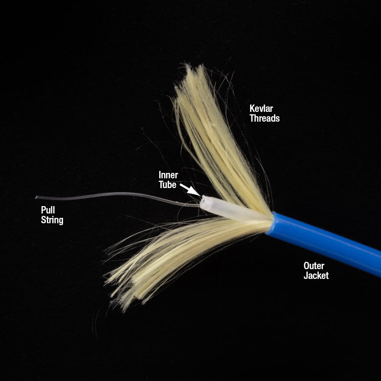 T-FT030DF-B - Blue Ø3.0 mm PVDF Furcation Tubing, Unit Pricing Per Meter