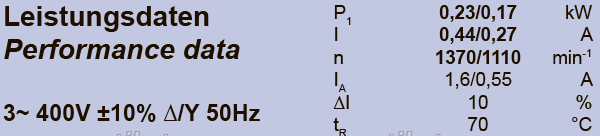 FN040-VDL.0F.A7P1 ZIEHL-ABEGG Axial Fan 3~400V 0.23/0.17kW 0,44/0,27A 1370/1110rpm