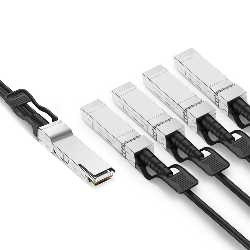 NSComm 40G QSFP+ to 4x10G SFP+ Direct Attach Copper Cable, PVC, up to 7m