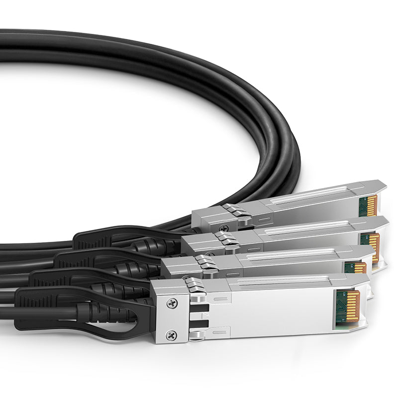 NSComm 40G QSFP+ to 4x10G SFP+ Direct Attach Copper Cable, PVC, up to 7m
