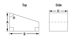 T-ADBV-10 - Pellin Broca Prism, 10 mm Square Aperture, CaF2