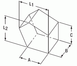 T-PS934 - 60 mm Penta Prism, 42 mm x 42 mm Clear Aperture