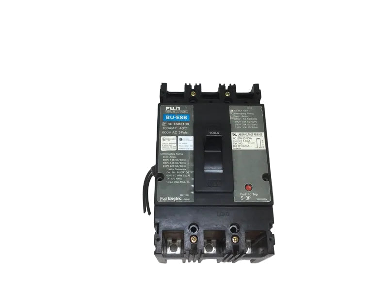 Fuji BU-ESB3100 100A 3-Pole 600V Molded Case Circuit Breaker