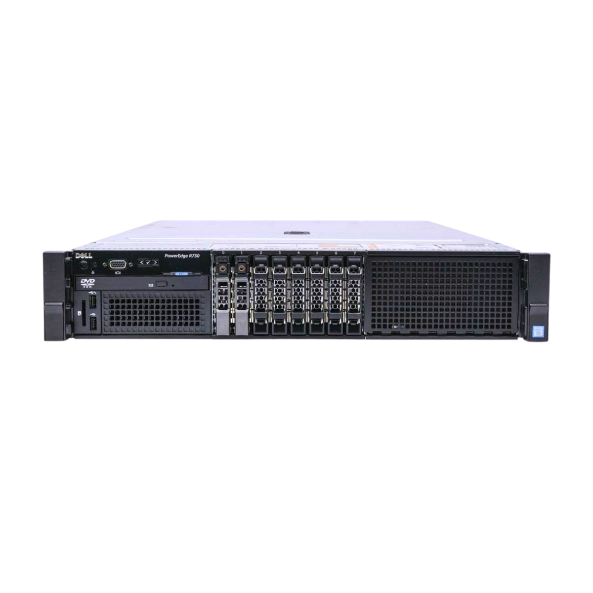 Dell PowerEdge R730 8-bay Server 2x E5-2623 V3 - 3.0GHz 32GB RAM H730 2x 300GB 15K SAS
