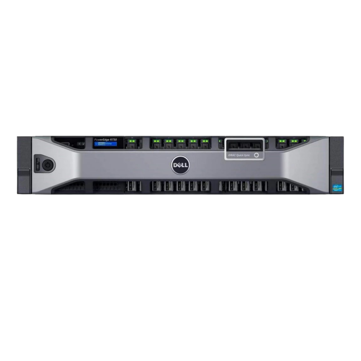 Dell PowerEdge R730 16-bay Server 2x E5-2690 V3 2.6GHz = 24 Cores H730P 256GB 2x trays