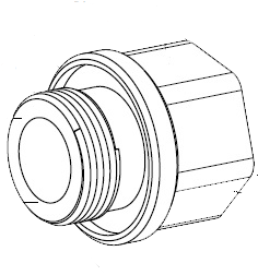 Bosch MIC-M25XNPT34 STAINLESS STEEL CONDUIT ADAPTER (MALE M25 TO