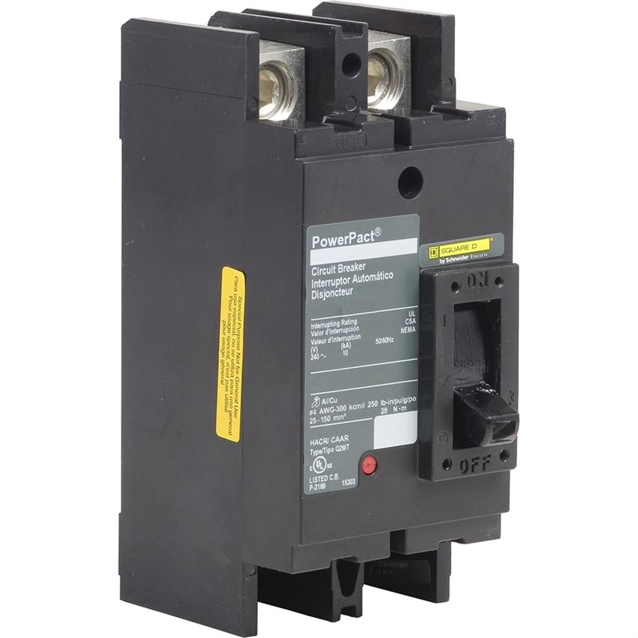 Q2M2150MT | Square D Q2 Series 150A 2-Pole Molded Case Circuit Breaker, 240V