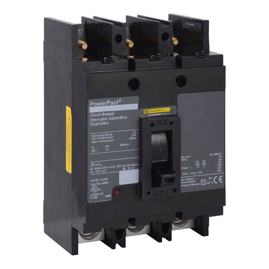 Q2M3125MB | Square D 125A 3-Pole 240V Q2M Molded Case Circuit Breaker