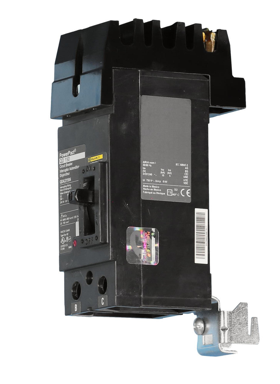 QDA221504 | Square D 2-Pole 150A 240VAC PowerPacT Q Molded Case Circuit Breaker