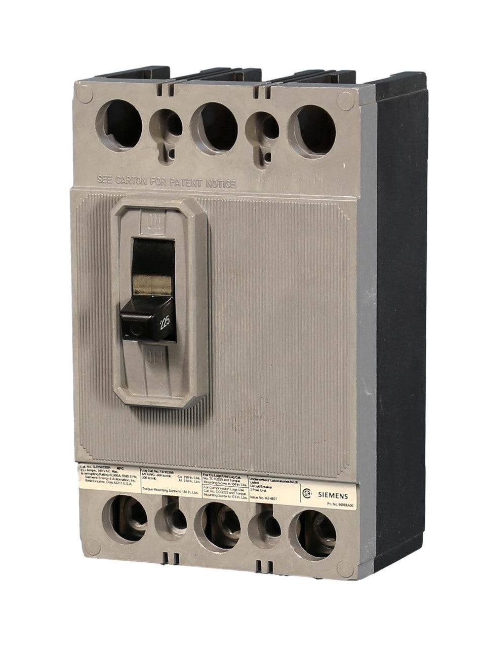 QJ23B200H | Siemens 3-Pole 200A 240V Molded Case Circuit Breaker