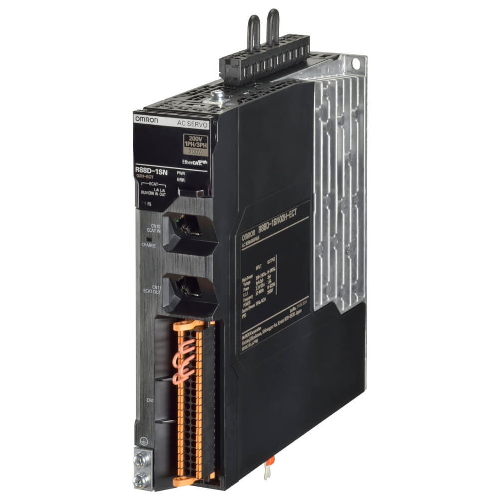 R88D-1SN02H-ECT | Omron 1S Series 200 W EtherCAT Servo Drive
