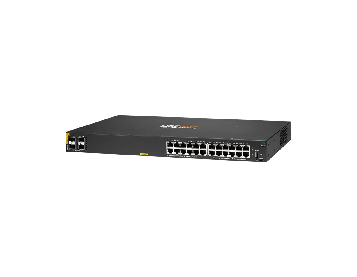 HPE Aruba CX 6000 24G 370W PoE Switch (R8N87B)