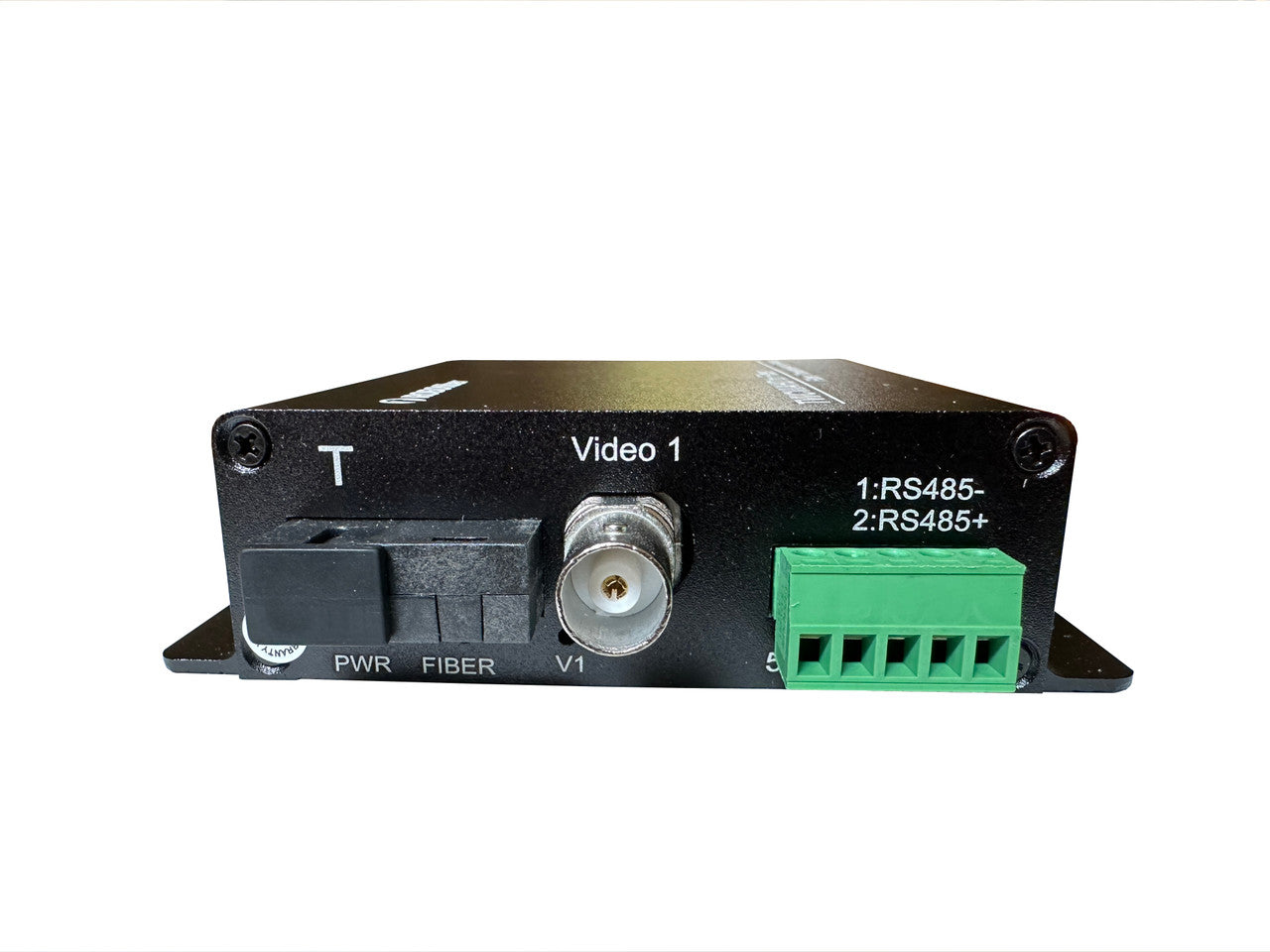 RB-VIDEO-1D1 Fiber optic composite video extender set over MM and SM fiber, single strand BiDi, 20Km reach, with RS485 channel transport (SET OF TWO)
