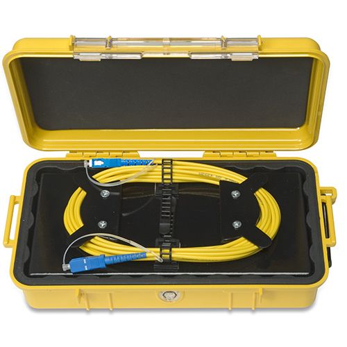 FiberXP OTDR Fiber Optic Launch Box Single Mode, 2000m SC/APC-SC