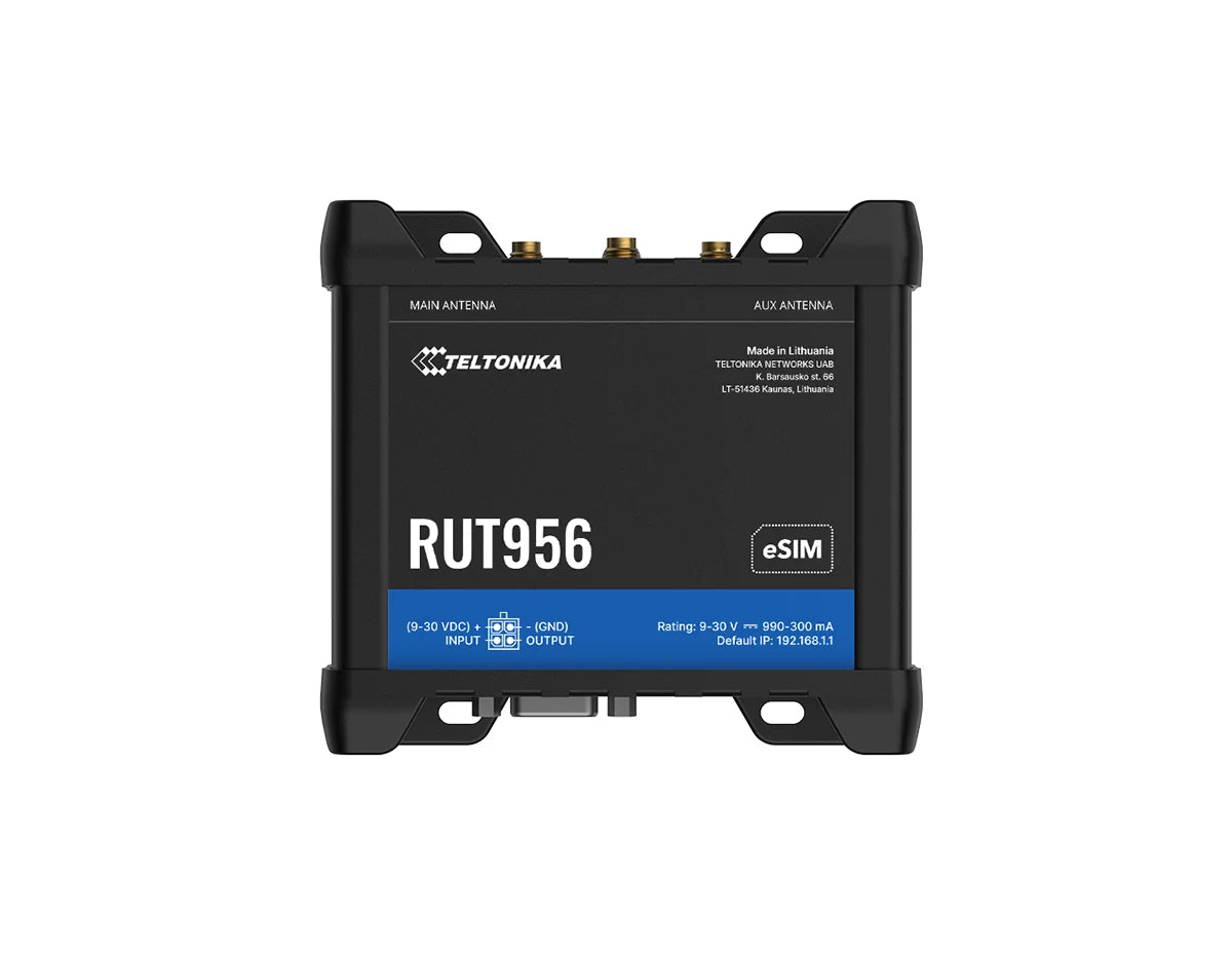Teltonika RUT956 Industrial Cellular 4G LTE Router (RUT956400500)