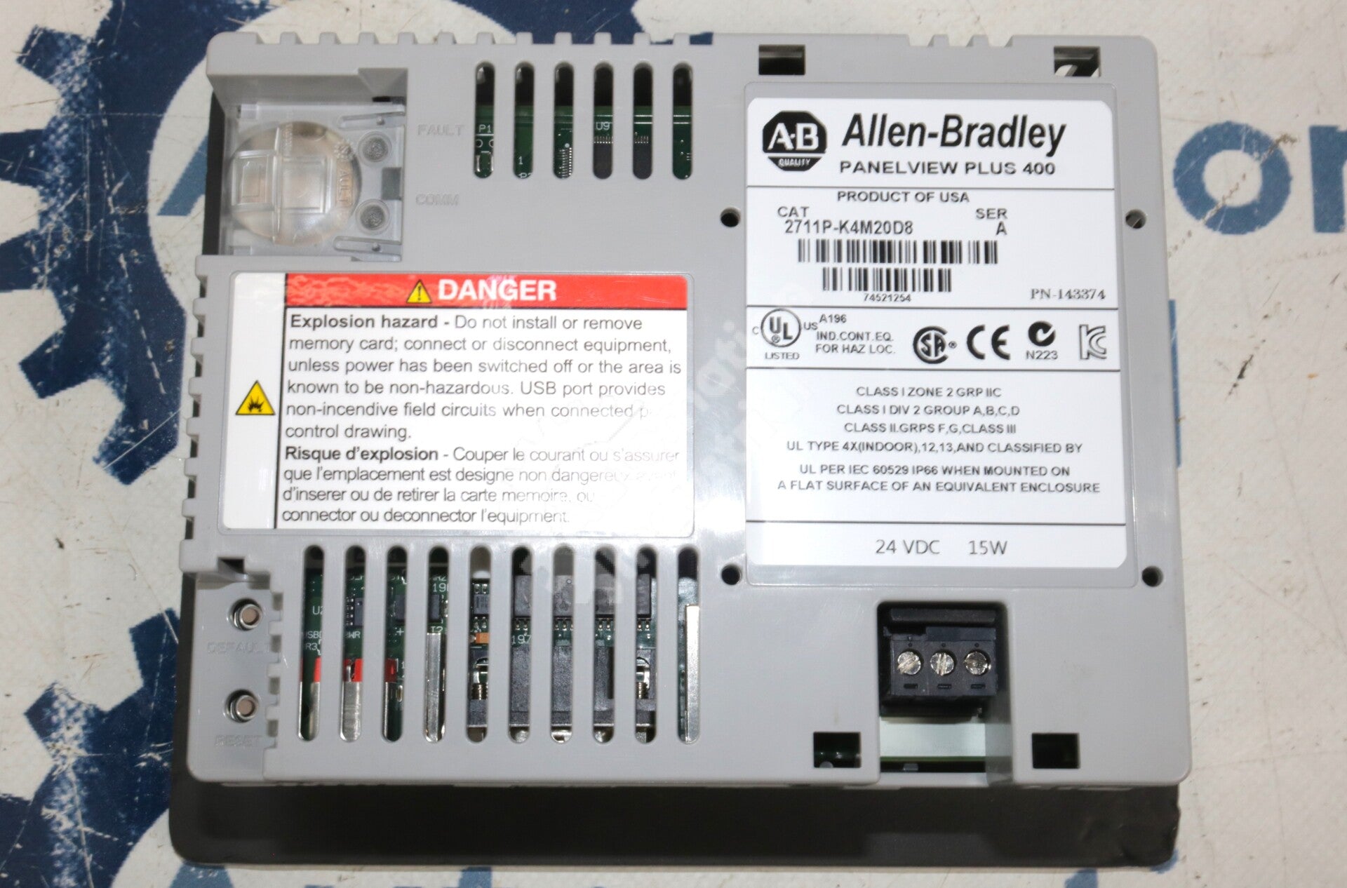 2711P-K4M20D8 By Allen Bradley 4In 24VDC Graphic Terminal Color Unit