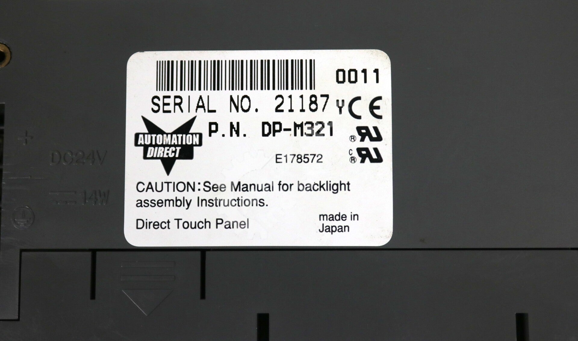 DP-M321 By Automation Direct 5.7In 9-Pin Touch Screen Operator Interface