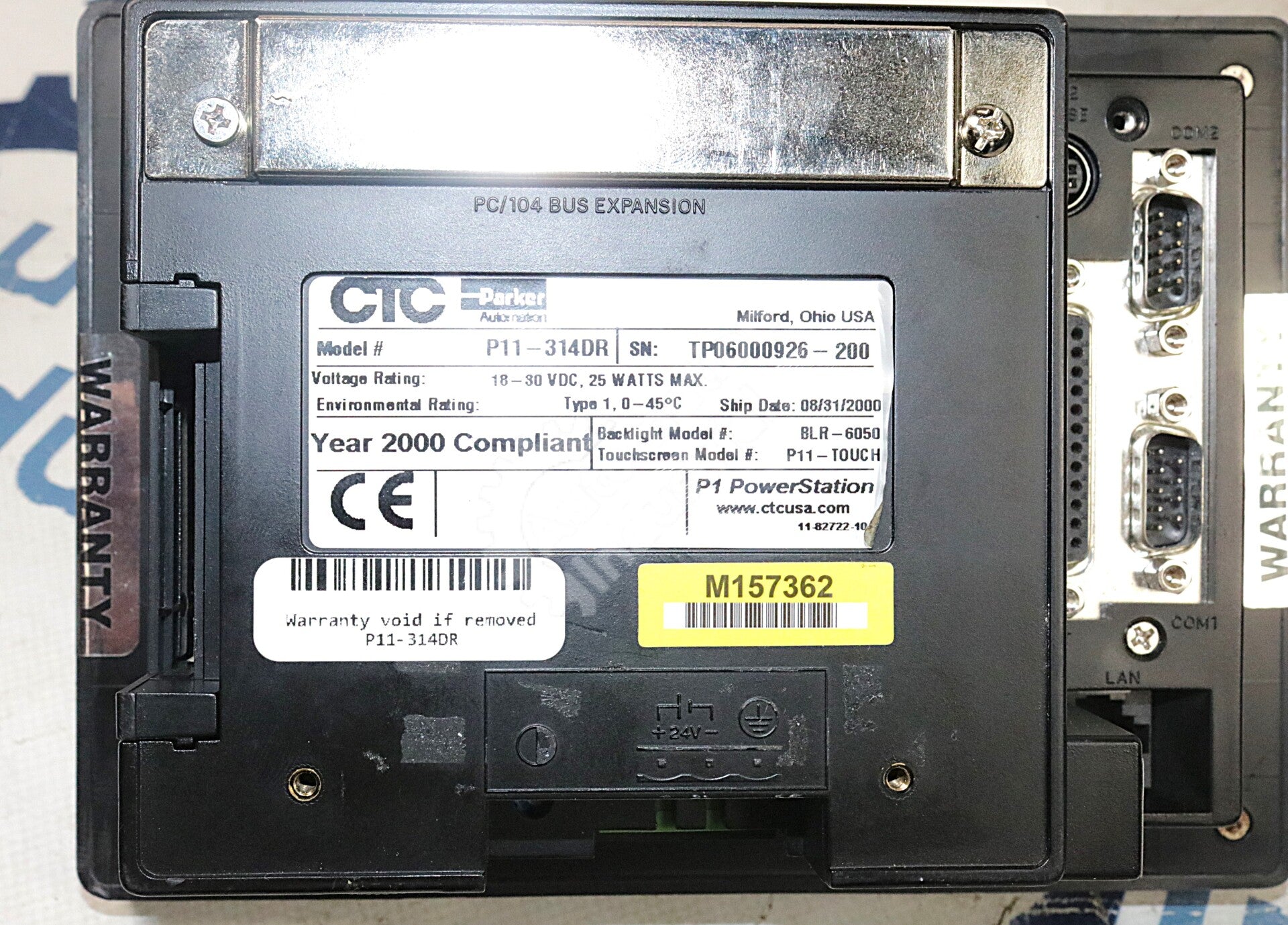 P11-314DR By CTC Parker Automation Operator Interface