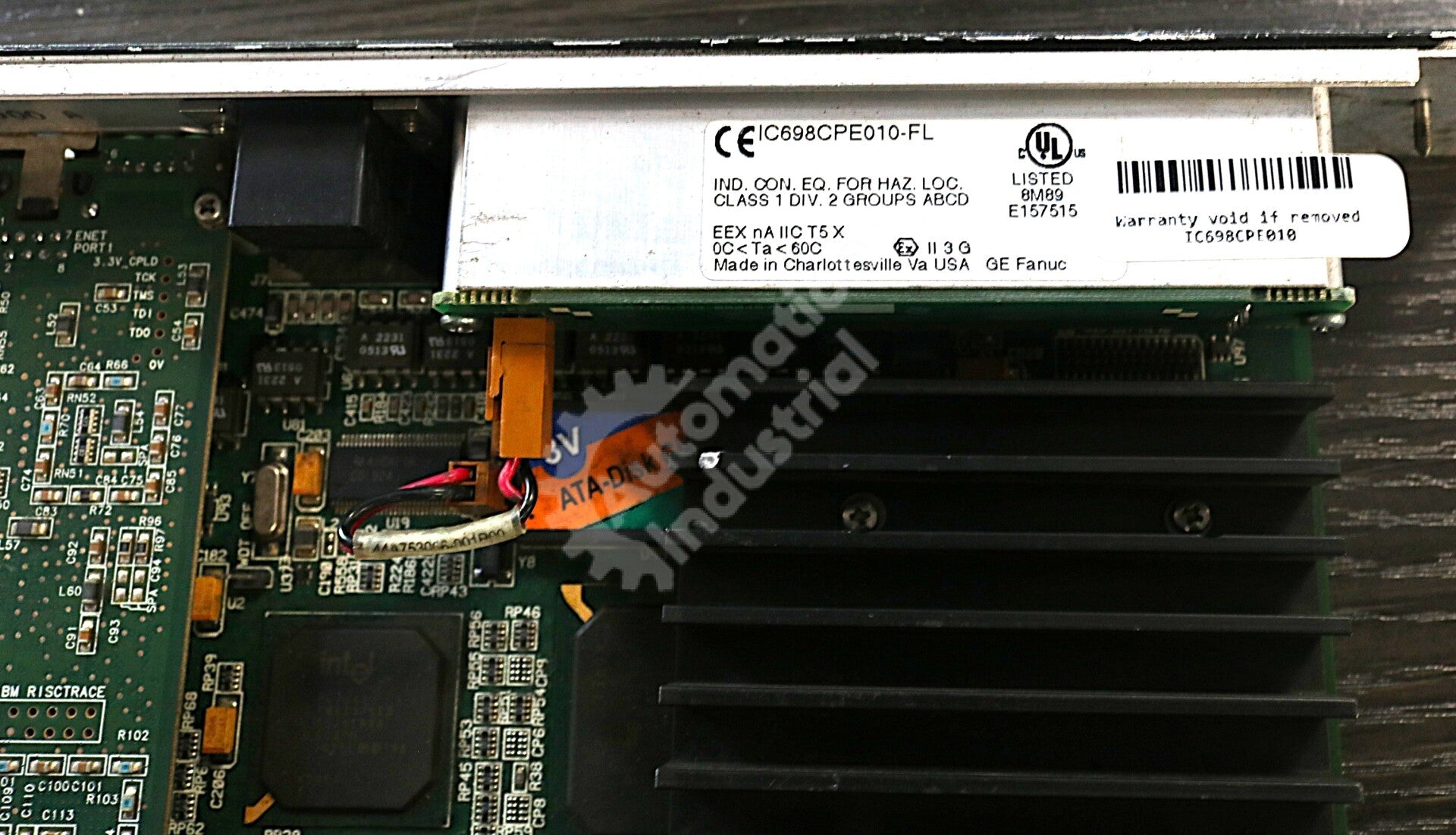 IC698CPE010 By GE Fanuc IC698CPE010-FL 300 MHZ CPU Module with Ethernet 10/100