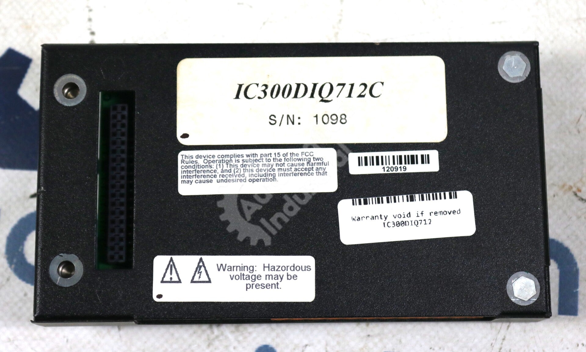 IC300DIQ712 By General Electric IC300DIQ712C 12-24VDC I/O Module