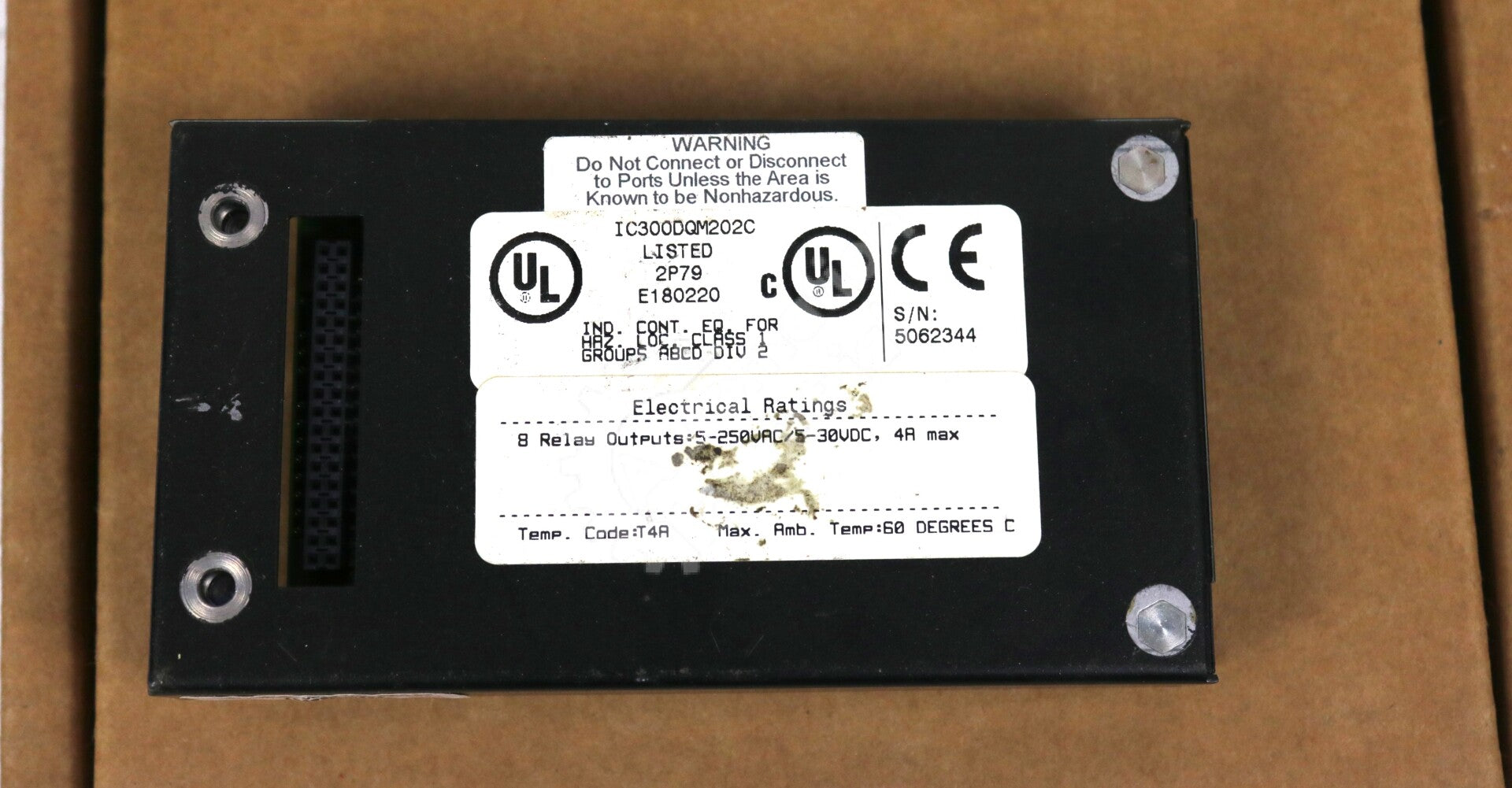 IC300DQM202 By General Electric IC300DQM202C 8-Point Relay Output Module