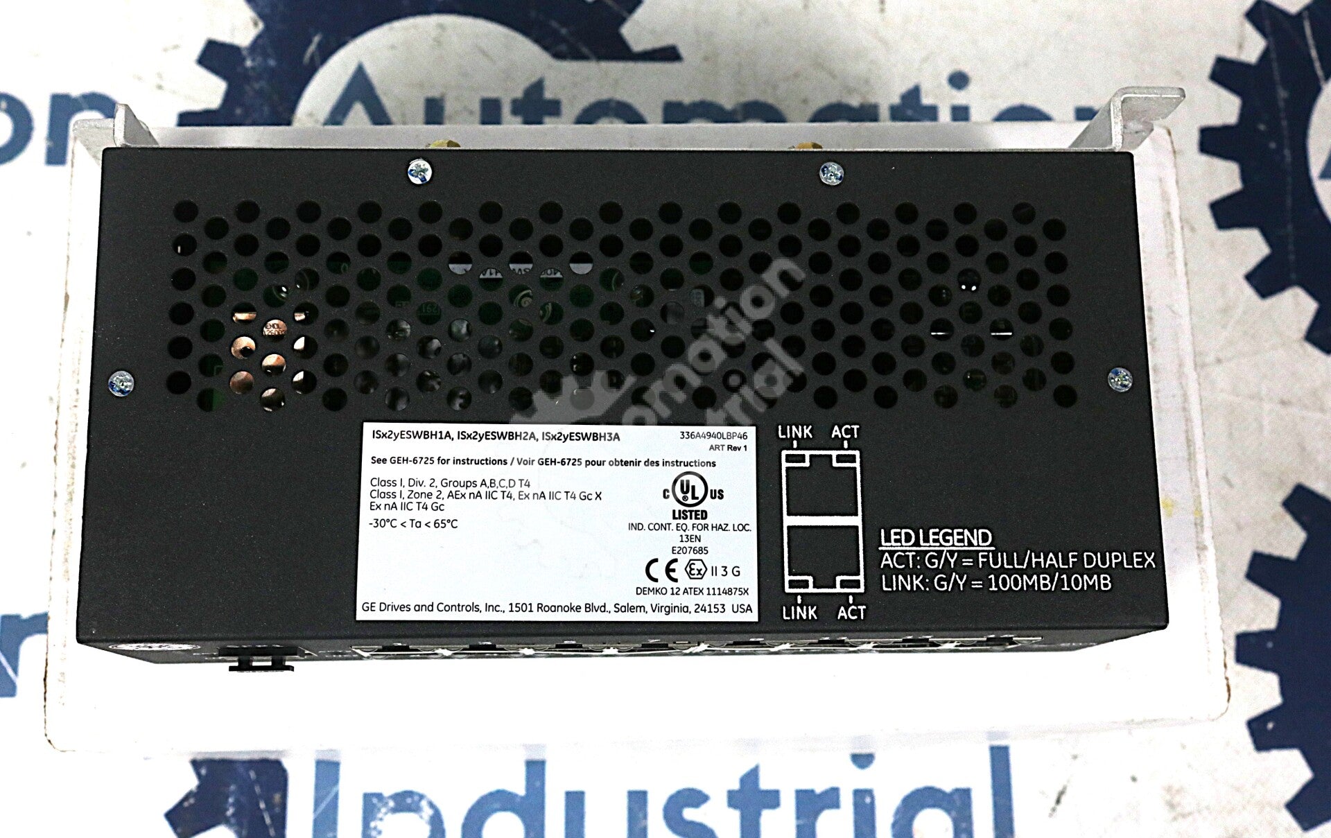 IS420ESWBH3A By GE Mark VIe & Mark VIeS Discrete IONET Switch Board