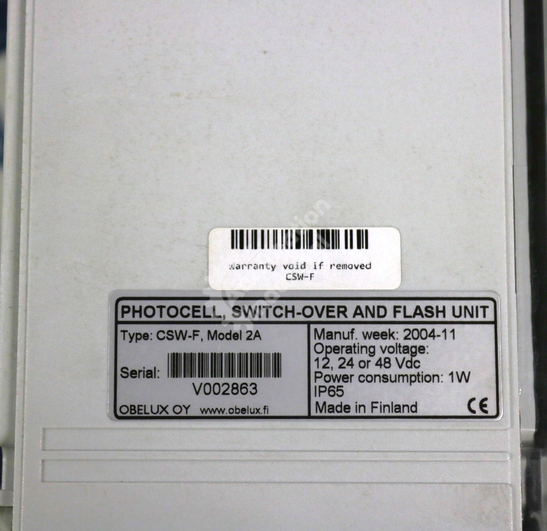 CSW-F By Obelux Model 2A 12-48VDC Photocell Switch-Over and Flash Unit