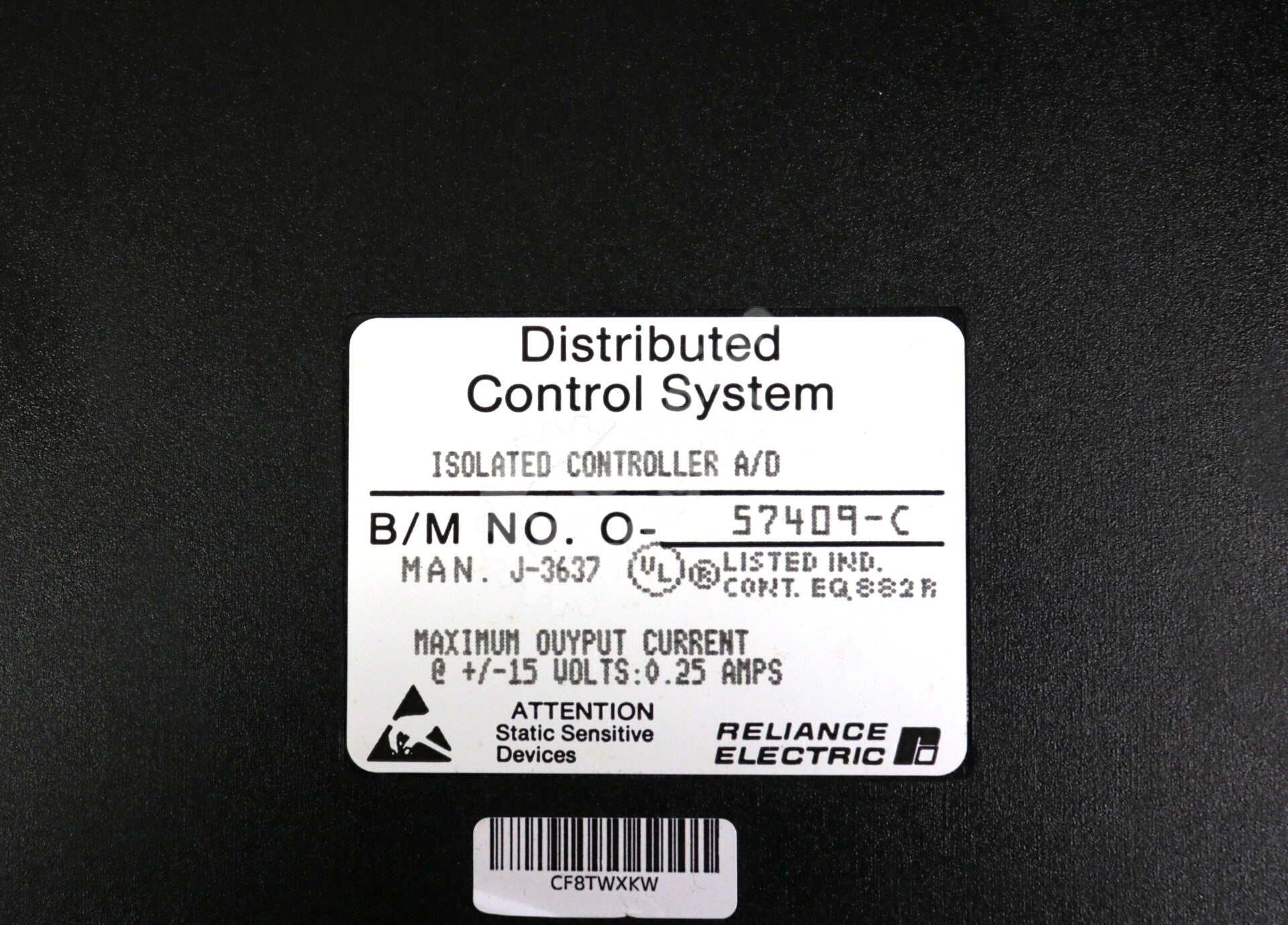 57409 By Reliance Electric 57409-C 15VDC AutoMax Isolated Control A/D Module